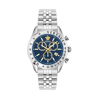 Versace Chrono Master Silber Herren Armbanduhr VE8R00324