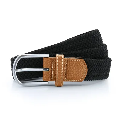 Asquith & Fox Herren Gewebter Braid Stretch Gürtel (Schwarz)