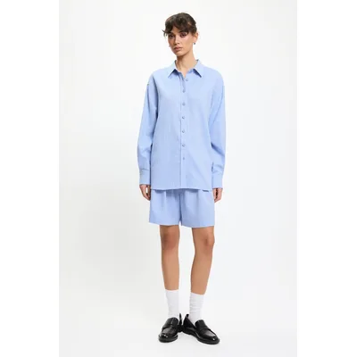 BENU Blaues Leinenhemd