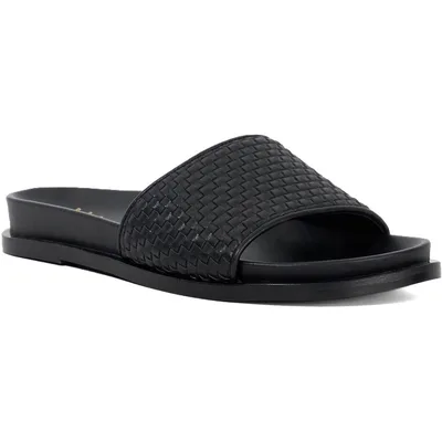 Dune Lilas Damen schwarze Sandalen