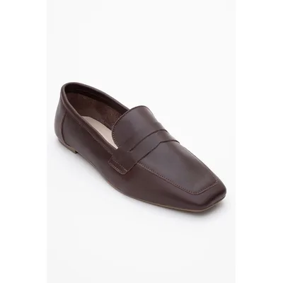 Morne Leder Loafer Damen