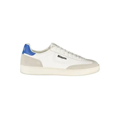 Blauer Weiße Polyurethan Herren Sneaker