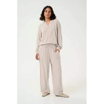 Casual Hose Loose fit Feather Gray beige