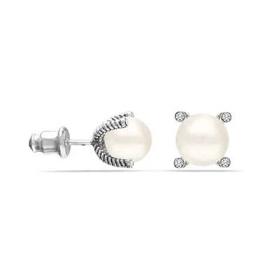 Damen Serene Light Ohrringe 925 Sterling Silber mit Zirkonia BIPE057