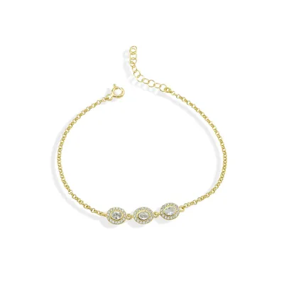 Dkeniz Armband 925/- Sterling Silber vergoldet Pure Elegance