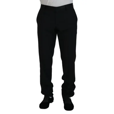 Klassische Passform Hose Schwarz