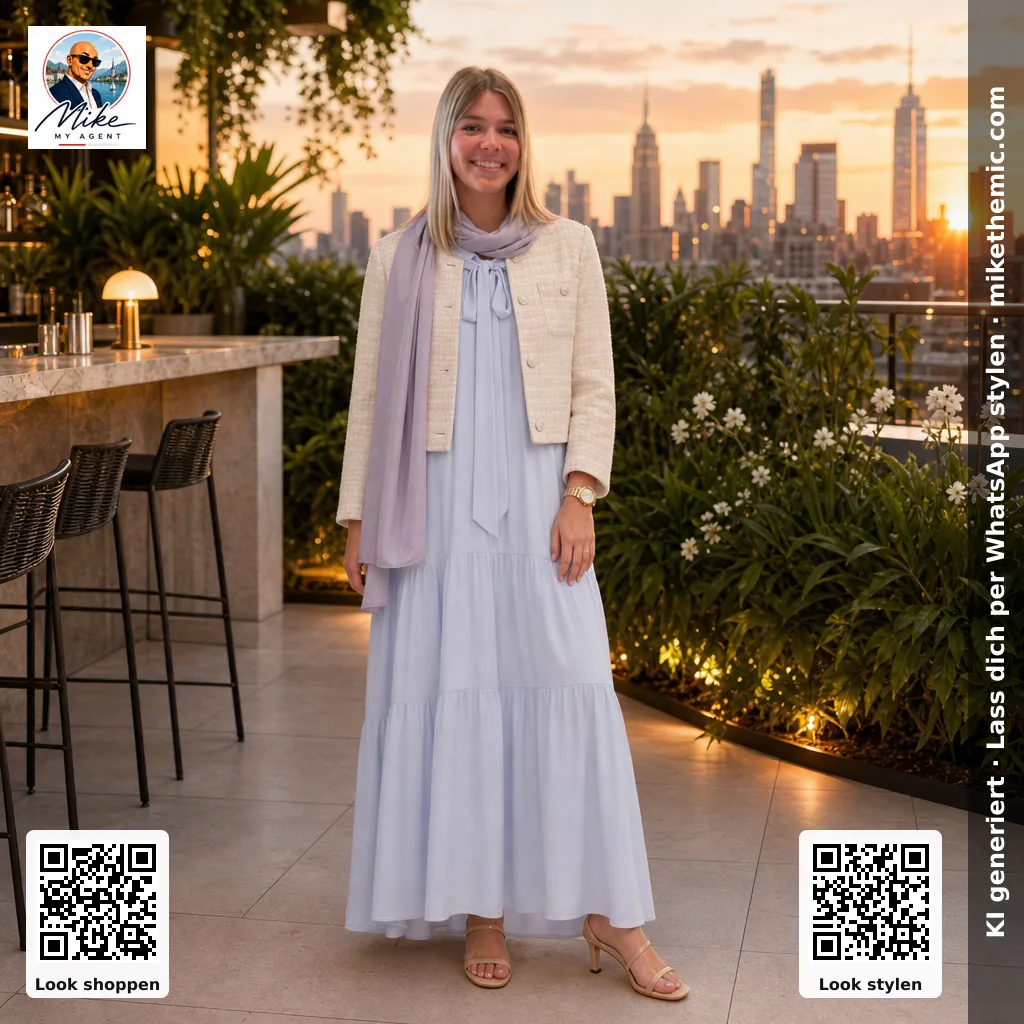 Quiet Luxury: Minimalistisches Kleid in 'Cloud Dancer'