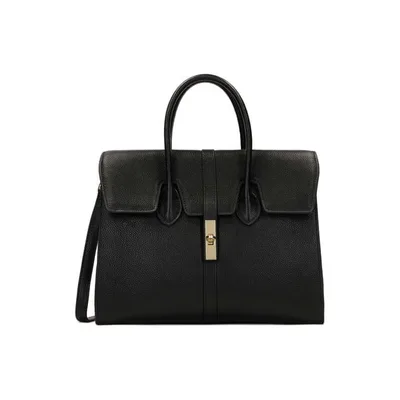 Elegante schwarze Mode-Handtasche