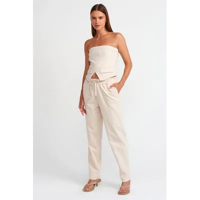 Damen Leinen-Mix Jogginghose
