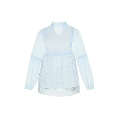 Faina Bluse Frauen hellblau
