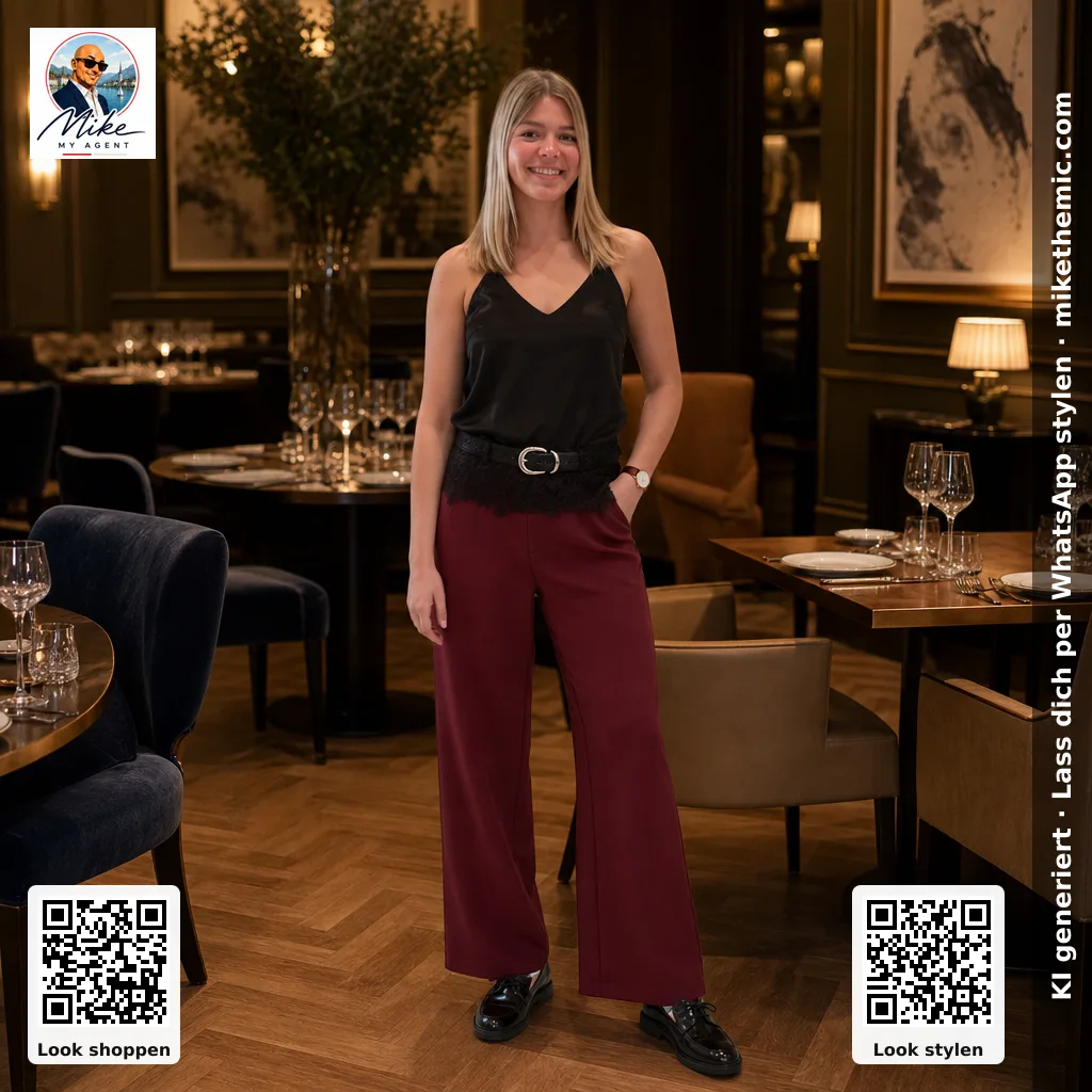 Transparente Stoffe: Spitzenbluse mit Seidencamisole