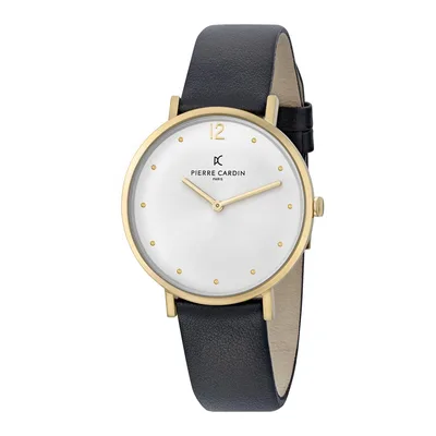 Pierre Cardin Belleville Simplicity Schwarz Damen Armbanduhr CBV.1009