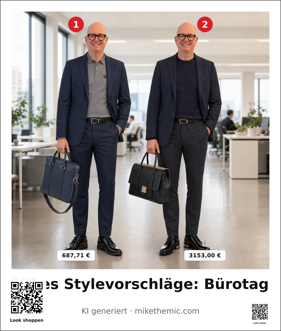 Business-Klassiker mit Twist: Strickpolo unter dem Blazer