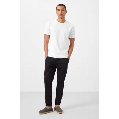 Herren Chino-Hose mit geradem Bein aus Gabardine