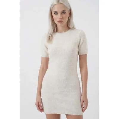Basis Mini Strickkleid