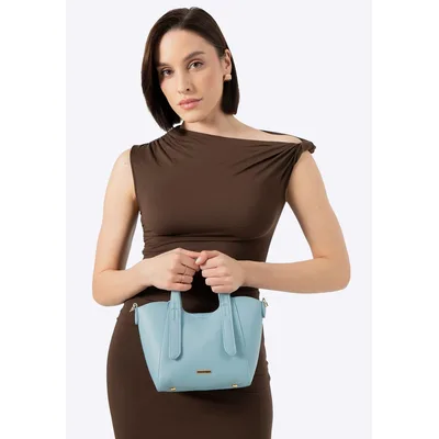 Wittchen Damen-Minikoffer mit abnehmbarer Tasche, blau, Kunstleder