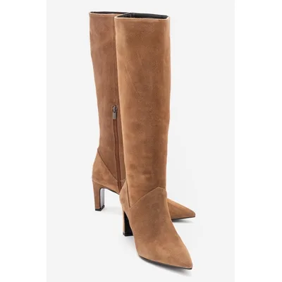Merla Leder Blockabsatz Stiefel (Damen)