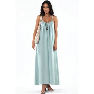 Lässiges Maxi-Woven-Kleid
