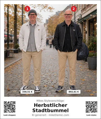 Modern Heritage: Karierter Boyfriend-Mantel mit Chinohose