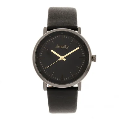 Vereinfachen Sie die 6200 Lederarmbanduhr