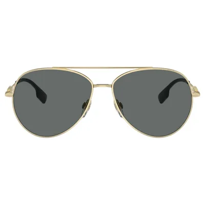 Burberry - Sonnenbrille Mit Dunkelgrauen Gläsern Und Goldenen Gläsern