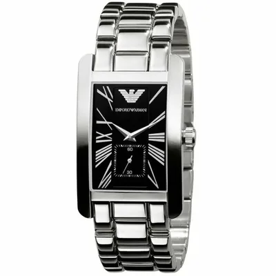 Emporio Armani AR0156 Klassisch Schwarz Rechteck Herrenuhr