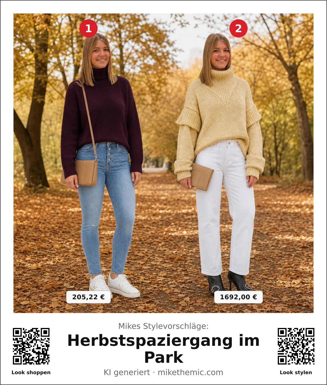 Strick-Ensemble: Rollkragenpullover mit Strickrock