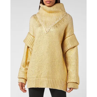Rollkragenpullover Hexagon
