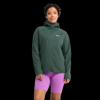 Jack Wolfskin Skyvail Jacket Women Winddichte Atmungsaktive Softshelljacke Damen L green