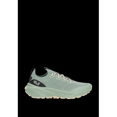 Jack Wolfskin Ps Trail Knit Low Women Leichte Wandersneaker Low-Cut mit Knit-Mesh Damen 38 green