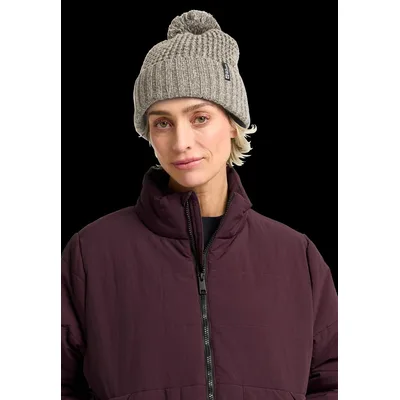 Jack Wolfskin Medley Knit Beanie Women Gefütterte Strickmütze Damen S beige