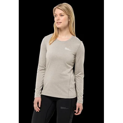 Jack Wolfskin Sky Thermal L/s Women Langarm Funktionsshirt Damen M beige