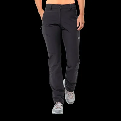 Jack Wolfskin Holdsteig Pants Women Winddichte Wanderhose Damen 46 black