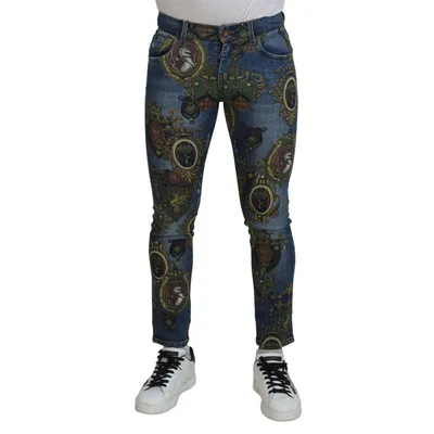Barockwappen Skinny Jeans
