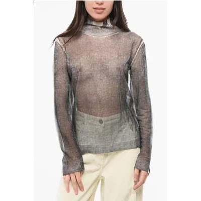 MM1 MM10 – Leichter Rollkragenpullover aus Seide in Grau