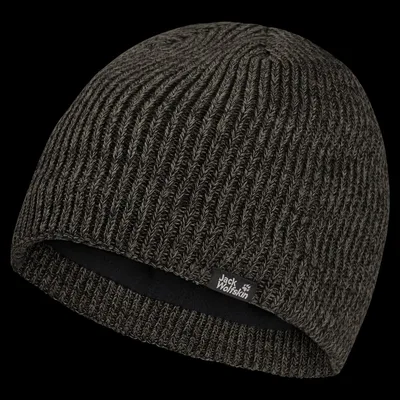 Jack Wolfskin Feldberg Beanie Gefütterte Mütze Unisex M green