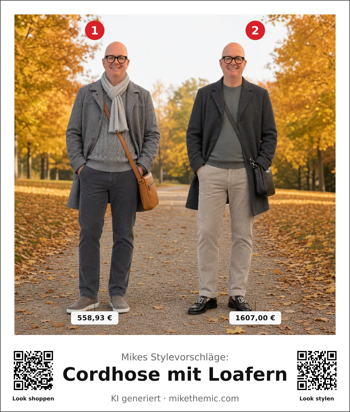 Cordhose mit Loafern