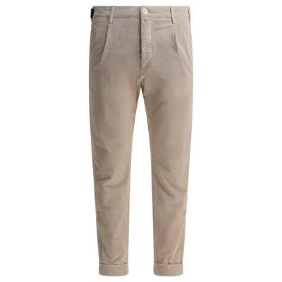 Beige Plisseehose
