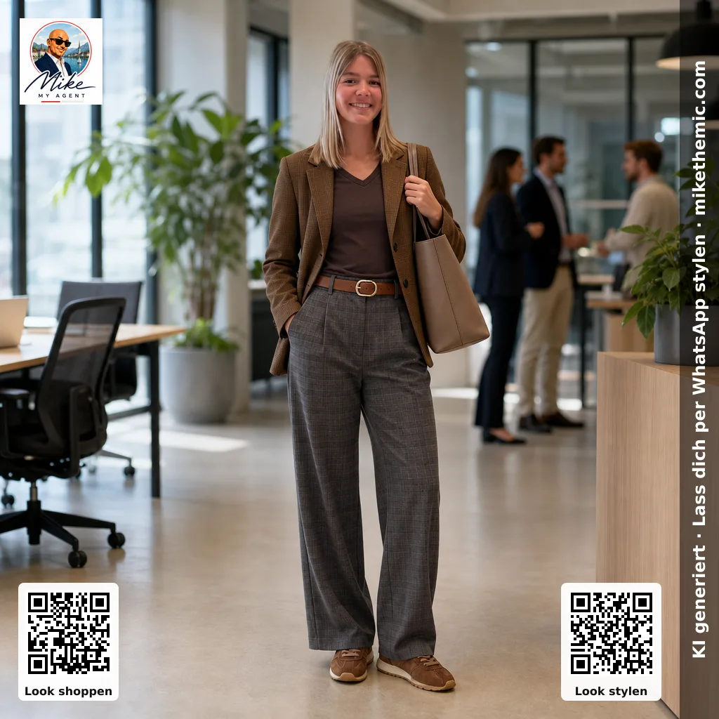 Karo-Muster: Karierter Blazer mit passender Hose
