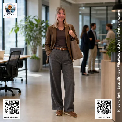 Karo-Muster: Karierter Blazer mit passender Hose