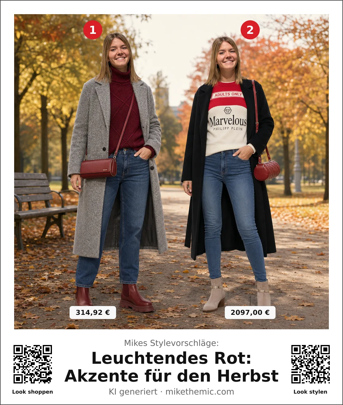 Leuchtendes Rot: Akzente für den Herbst