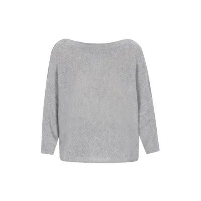 Dreimaster Pullover Frauen Graumelange
