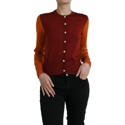Dolce & Gabbana Strickcardigan im Colourblock-Design - Rot