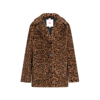 Mymo Mantel Damen braun schwarz