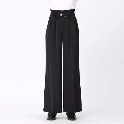 Gerade Hose mit Bundfalten