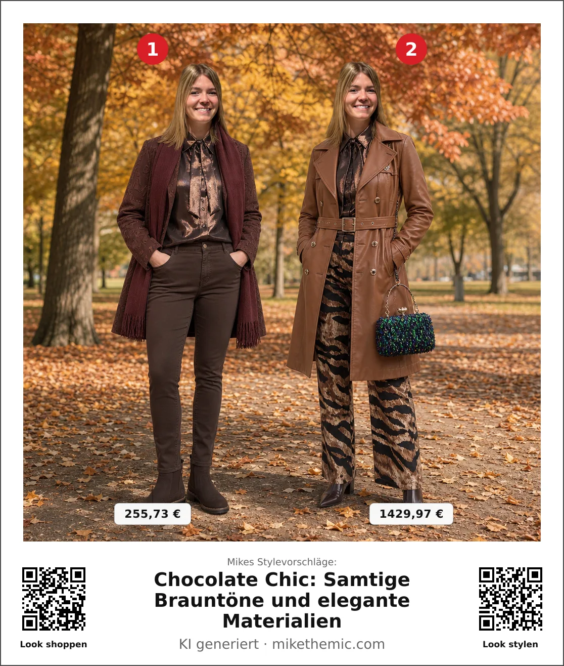 Chocolate Chic: Samtige Brauntöne und elegante Materialien