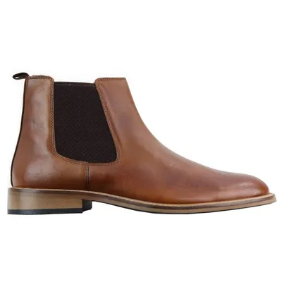 Vintage-Händlerstiefel aus braunem Leder für Herren