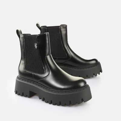 Buffalo Aspen Chelsea Stiefel für Damen - Schwarz